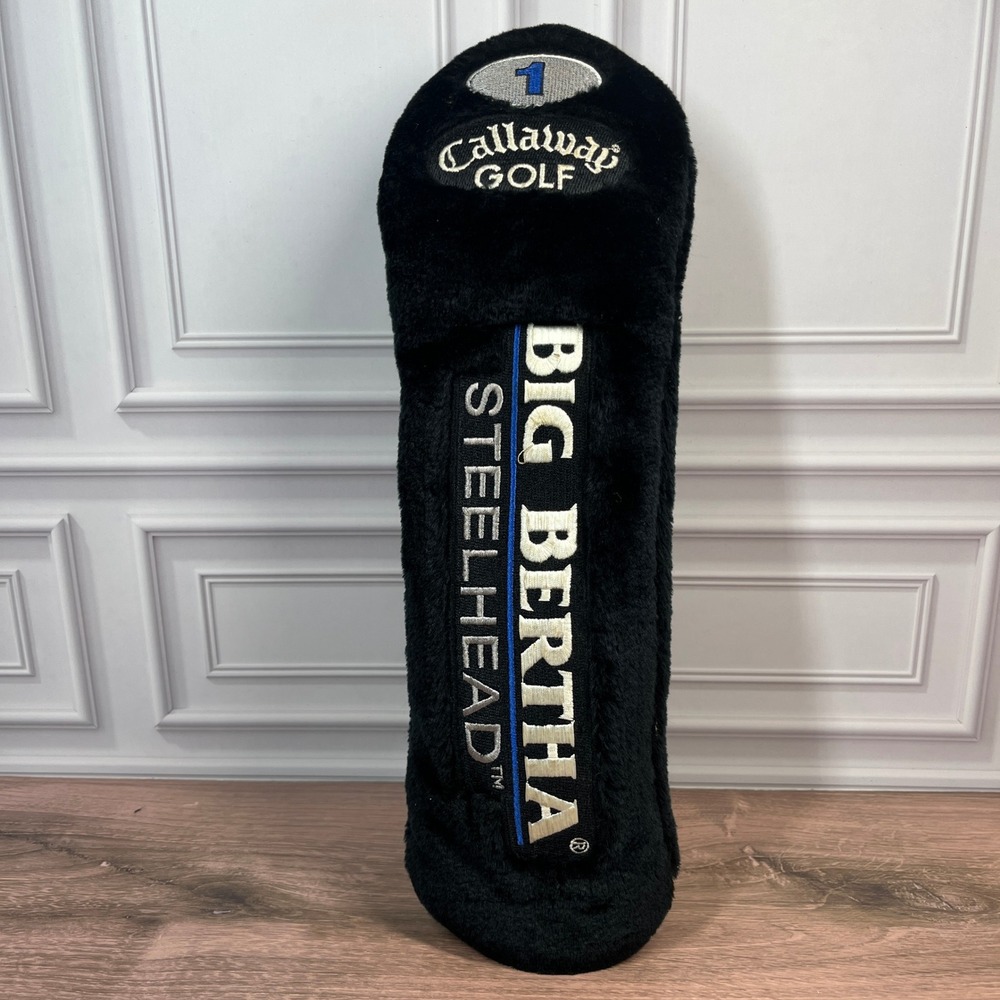 Callaway Big Bertha Steelhead Driver Headcover Black Plush Embroidered #1